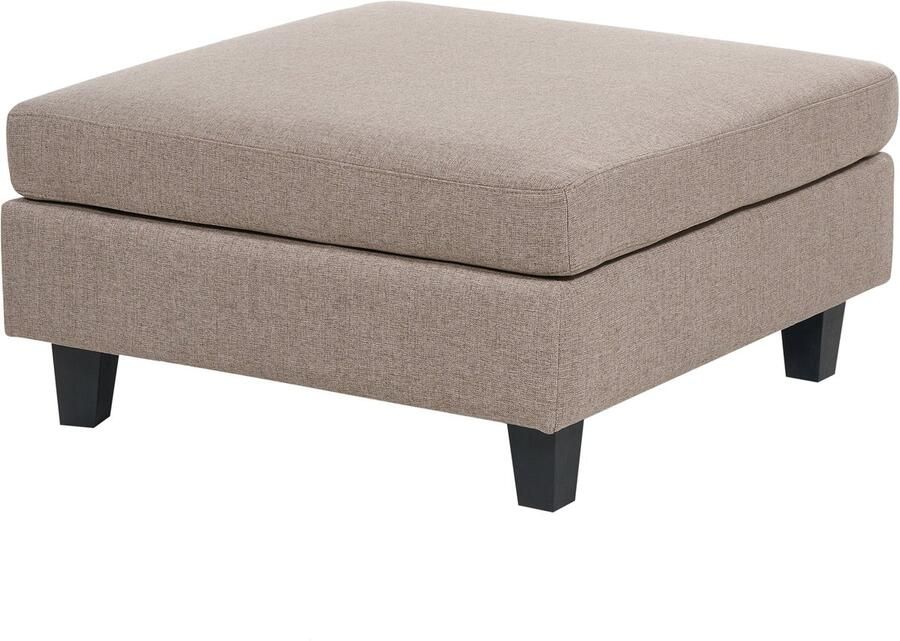 Beliani UNSTAD Ottomaan-Bruin-Polyester