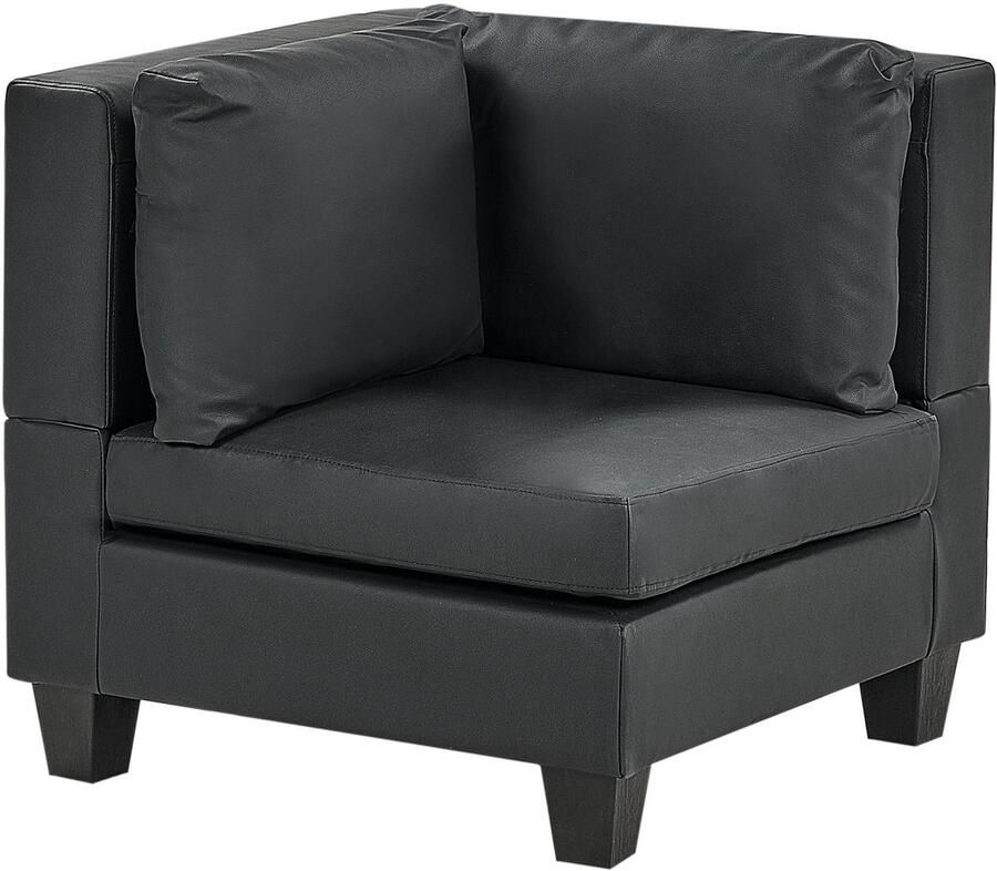 Beliani UNSTAD Module Element-Zwart-Kunstleer