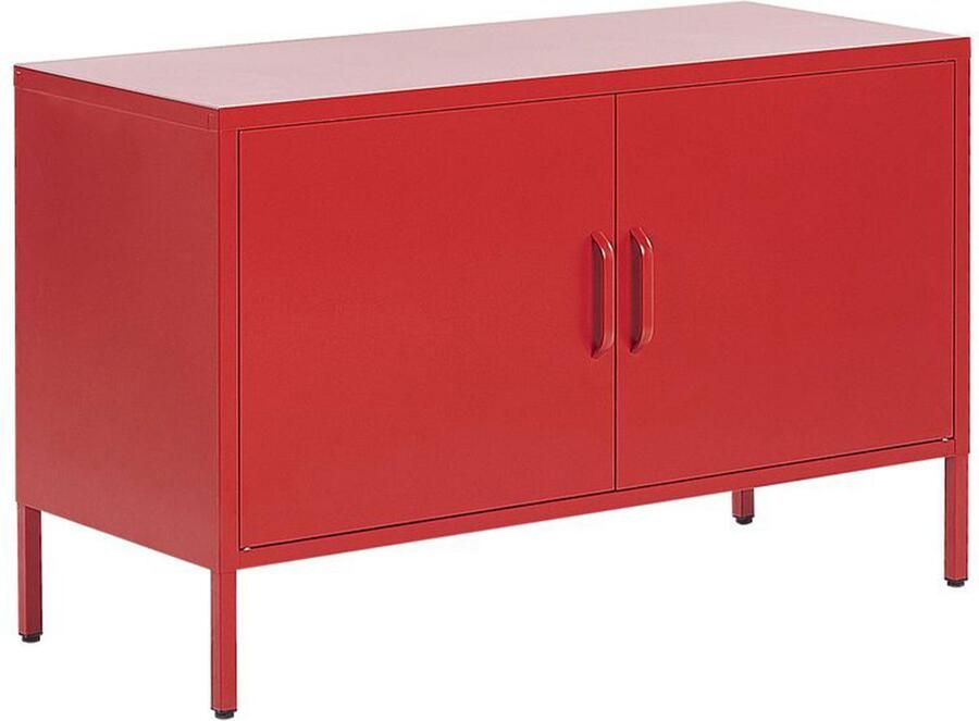 Beliani URIA Sideboard met 2 deuren rood
