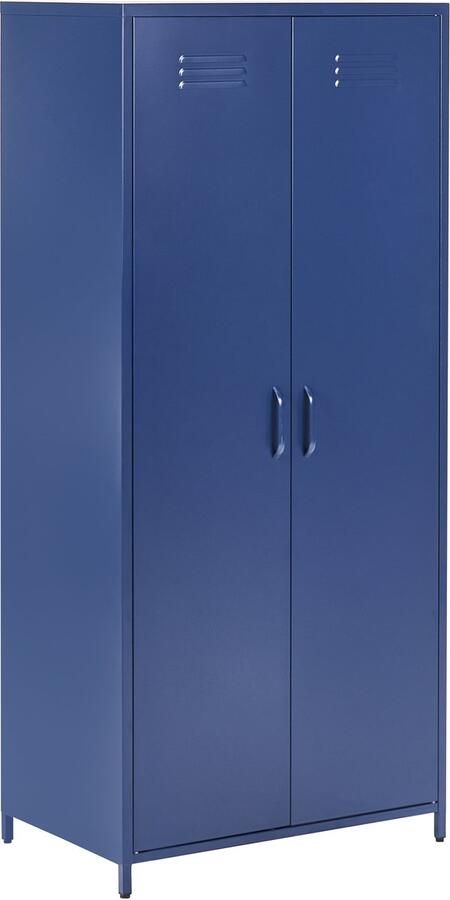Beliani Kantoorkast VARNA Metaal Marineblauw - Foto 2