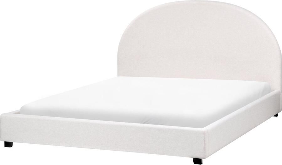 Beliani VAUCLUSE Waterbed Gebroken wit 160 x 200 cm Stof - Foto 2