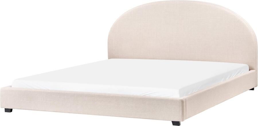 Beliani VAUCLUSE Waterbed Lichtbeige 180 x 200 cm Polyester