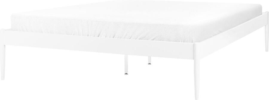 Beliani VAURS Tweepersoonsbed Wit 160 x 200 cm Staal - Foto 2