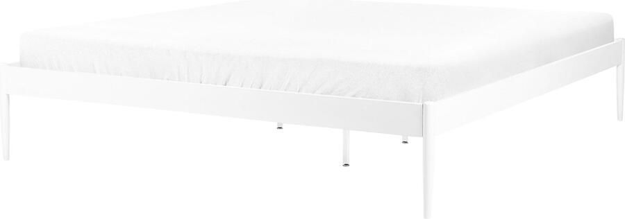 Beliani VAURS Tweepersoonsbed Wit 180 x 200 cm Staal - Foto 2
