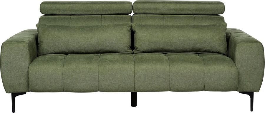 Beliani VEGAMO Driezitsbank-Groen-Polyester