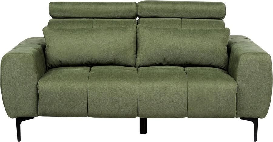 Beliani VEGAMO Tweezitsbank-Groen-Polyester