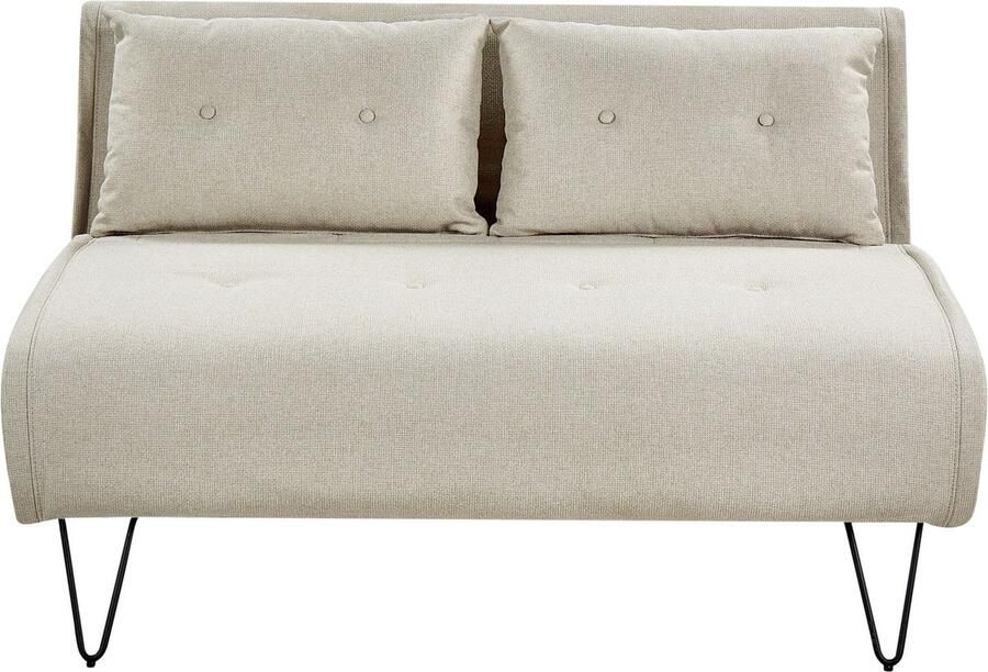 Beliani VESTFOLD Slaapbank Lichtbeige Polyester