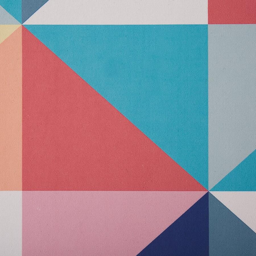 Beliani VILLUKURI Laagpolig vloerkleed Multicolor 80x200 cm Polyester - Foto 2