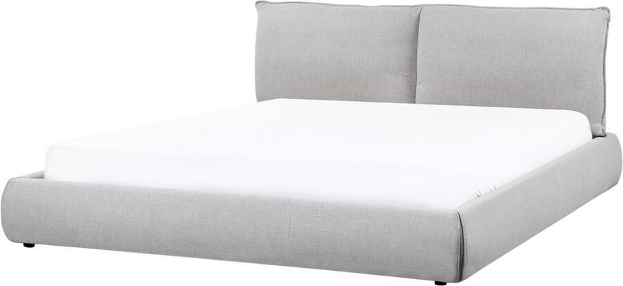 Beliani VINAY Waterbed Grijs 180 x 200 cm Polyester