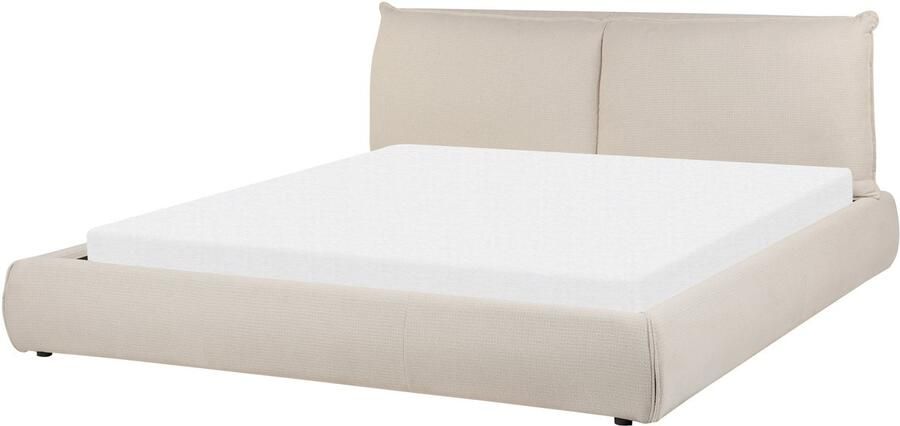 Beliani VINAY Waterbed Zandbeige 180 x 200 cm Polyester