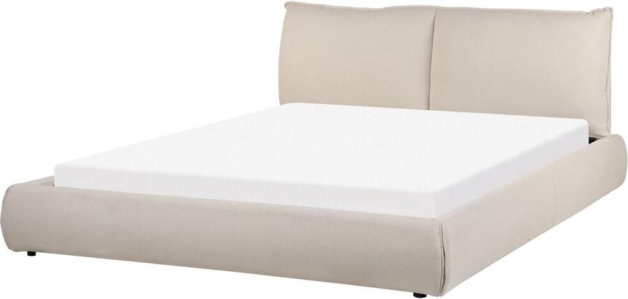Beliani VINAY Waterbed Zandbeige 160 x 200 cm Polyester