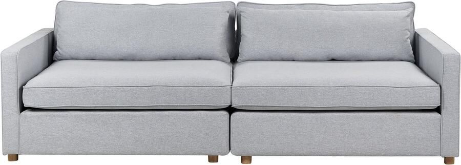 Beliani VINSTRA Driezitsbank Grijs Polyester