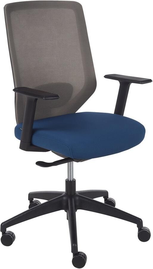 Beliani Bureaustoel Draaibaar VIRTUOSO Blauw