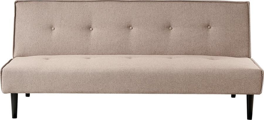 Beliani VISBY Slaapbank 3-zits Beige Polyester