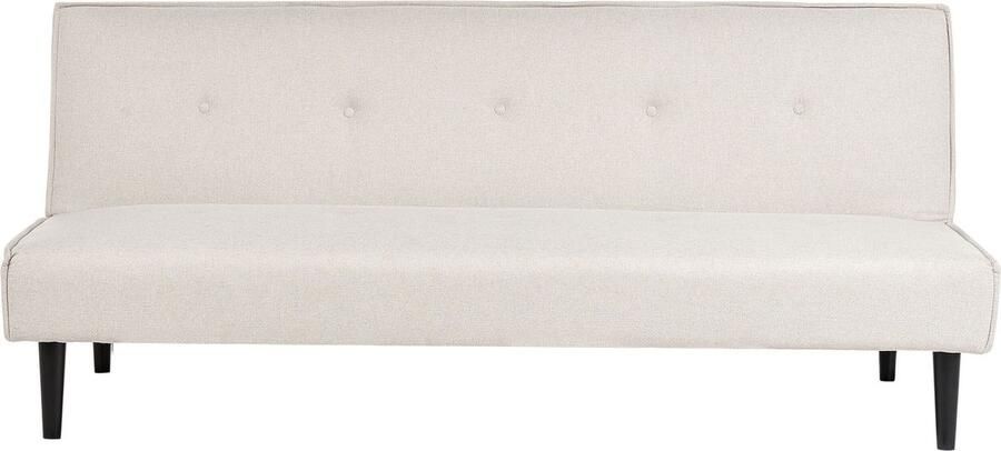 Beliani VISBY Slaapbank 3-zits Lichtbeige Polyester - Foto 2