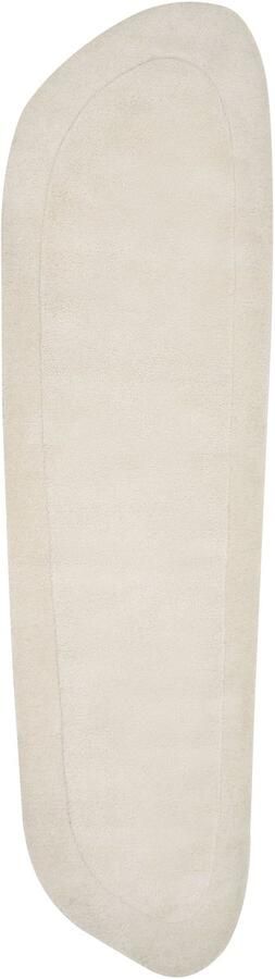 Beliani BERANI Vloerkleed Lichtbeige 80 x 250 cm Viscose