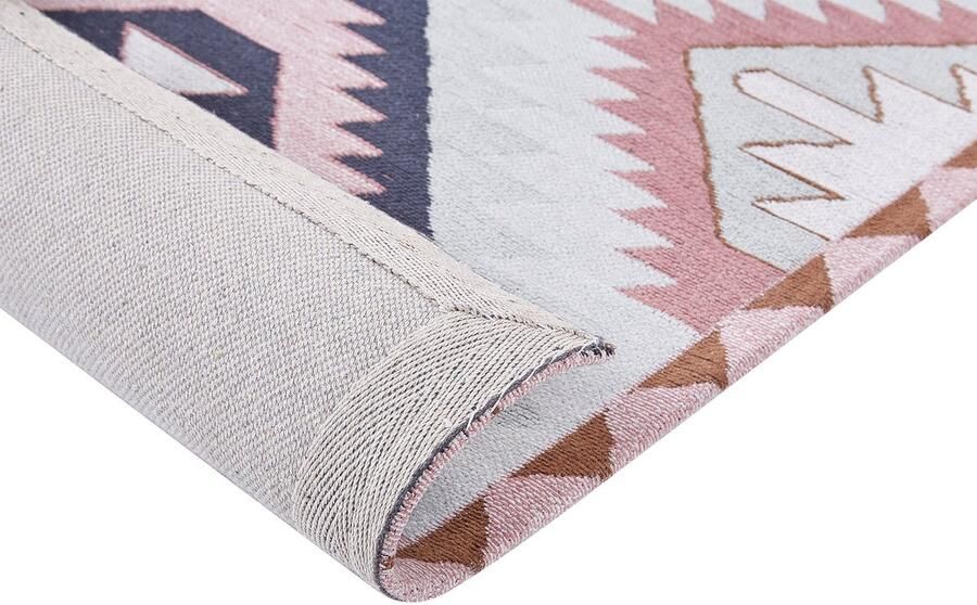 Beliani Vloerkleed katoen meerkleurig 80 x 300 cm BESLER