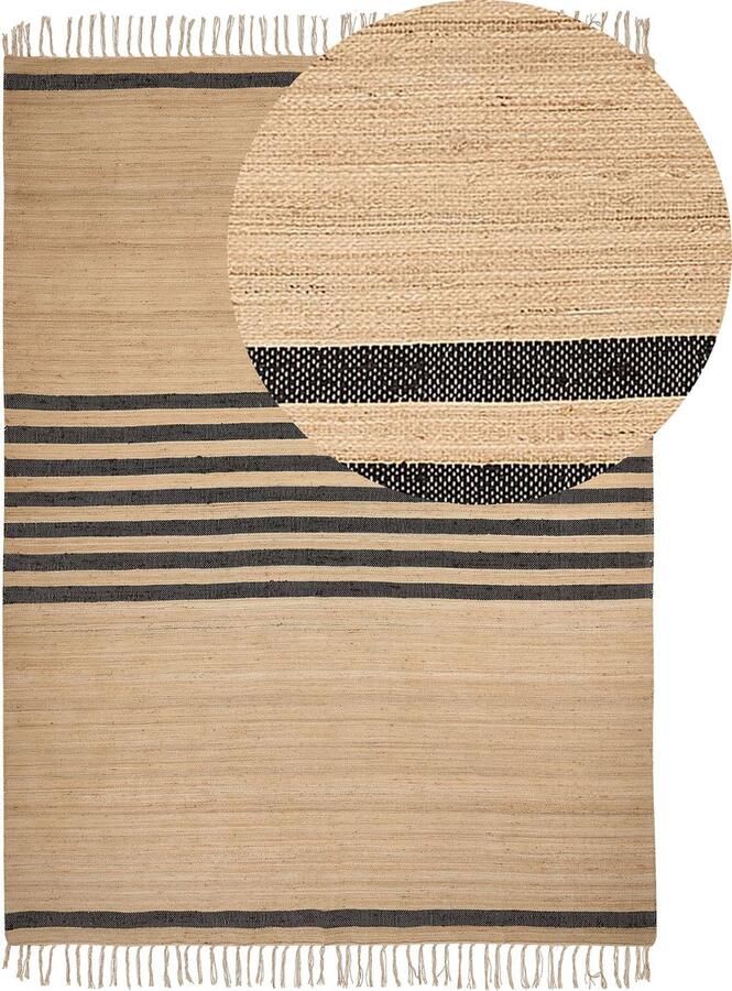 Beliani ERICEK Vloerkleed Beige 200 x 300 cm Jute