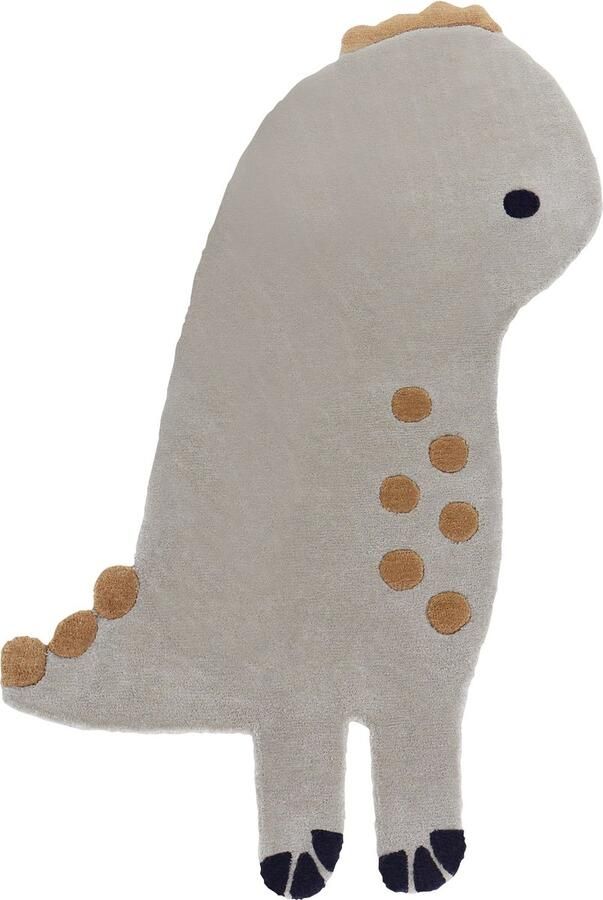 Beliani DINO Vloerkleed Grijs 100 x 160 cm Wol - Foto 2