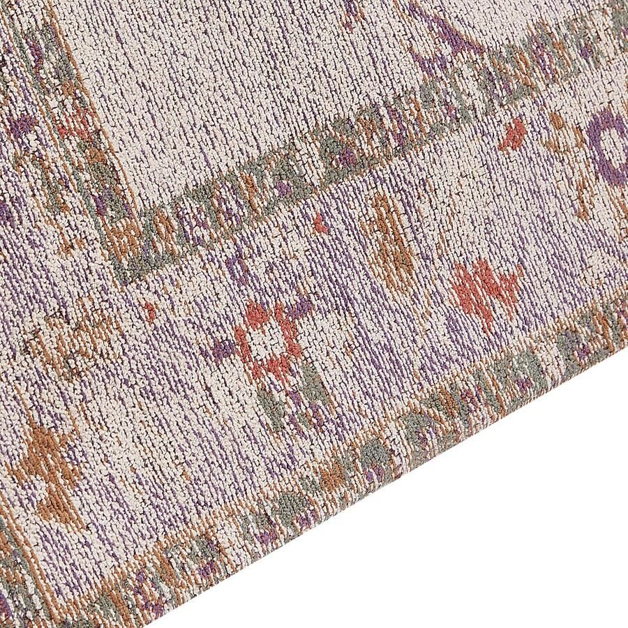 Beliani Vloerkleed YANOBA Beige 80 x 300 cm Katoen