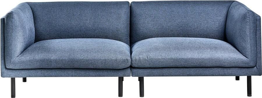 Beliani VORGOD Driezitsbank Donkerblauw Polyester