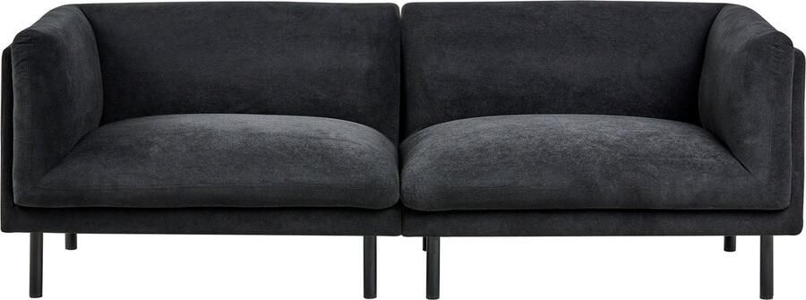 Beliani VORGOD Driezitsbank Zwart Polyester