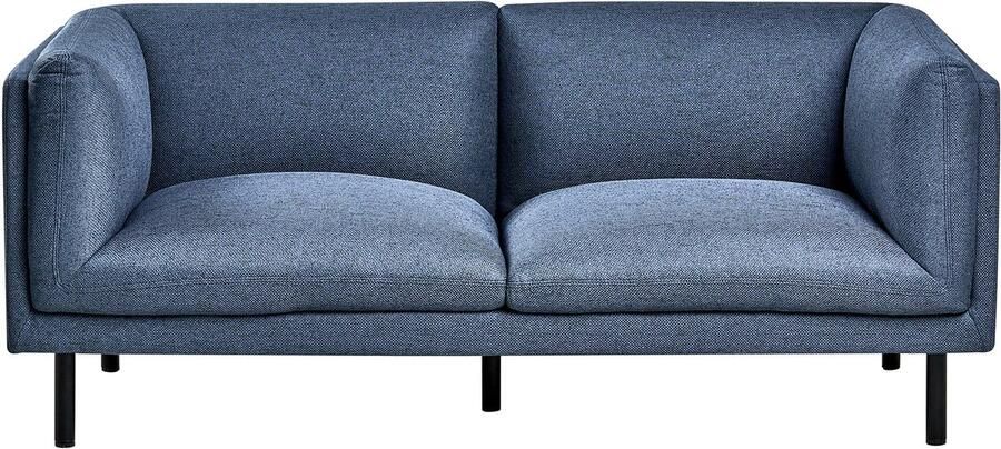 Beliani VORGOD Tweezitsbank Donkerblauw Polyester