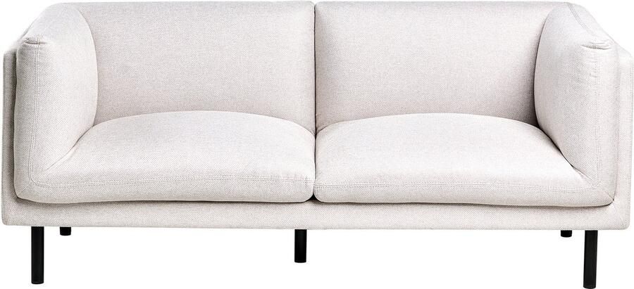 Beliani VORGOD Tweezitsbank Lichtbeige Polyester