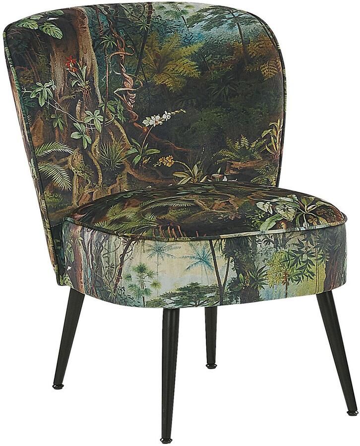 Beliani VOSS Fauteuil Donkergroen Polyester - Foto 1