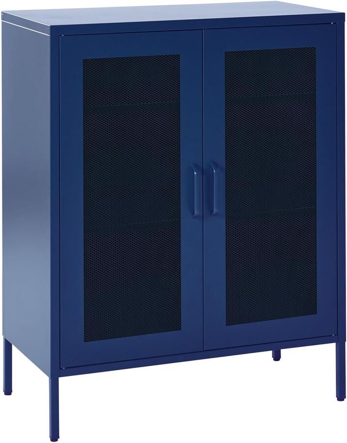 Beliani WAKATIPU Sideboard Marineblauw Staal