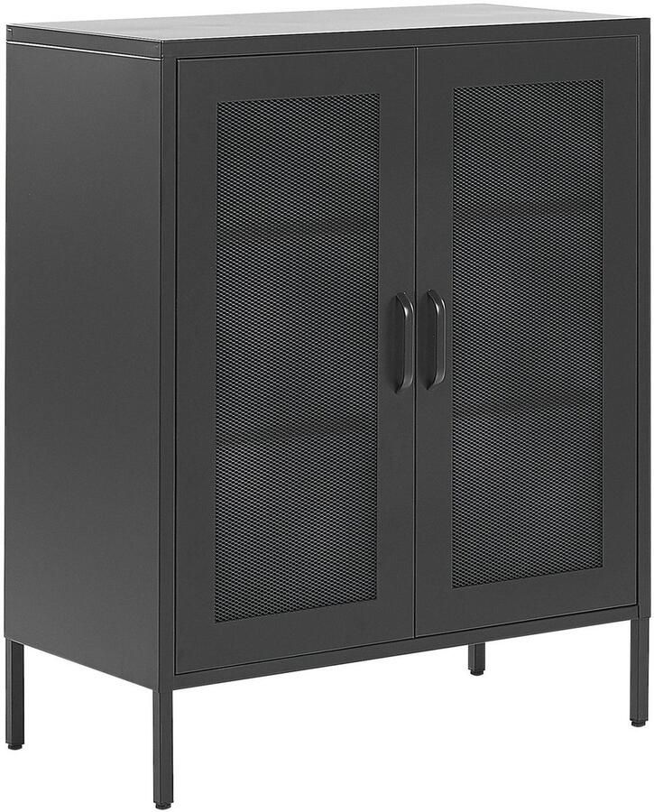 Beliani WAKATIPU Sideboard Zwart Staal