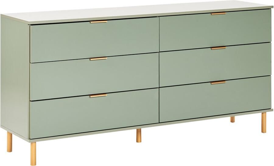 Beliani WALPOLE Ladekast Groen Hout