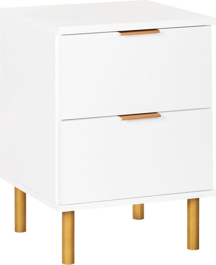 Beliani WALPOLE Nachtkastje Wit Hout