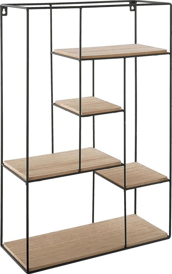 Beliani LAUREL Wandkast lichte houtkleur MDF