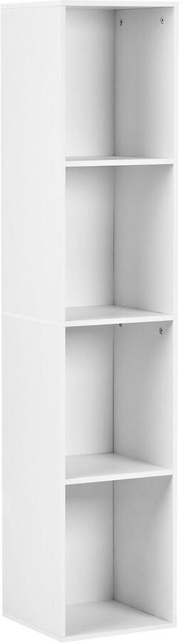 Beliani WINNIPEG Boekenkast 4 planken Wit Vezelplaat