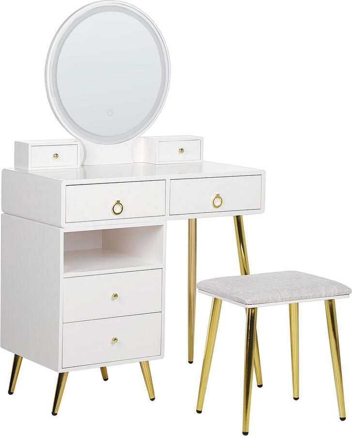 Beliani YVES Kaptafel Wit MDF