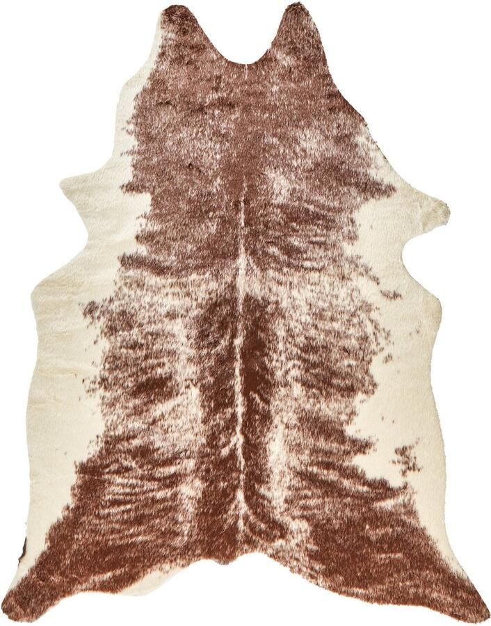 Beliani ZEIL Vloerkleed Bruin 130 x 170 cm Kunstbont