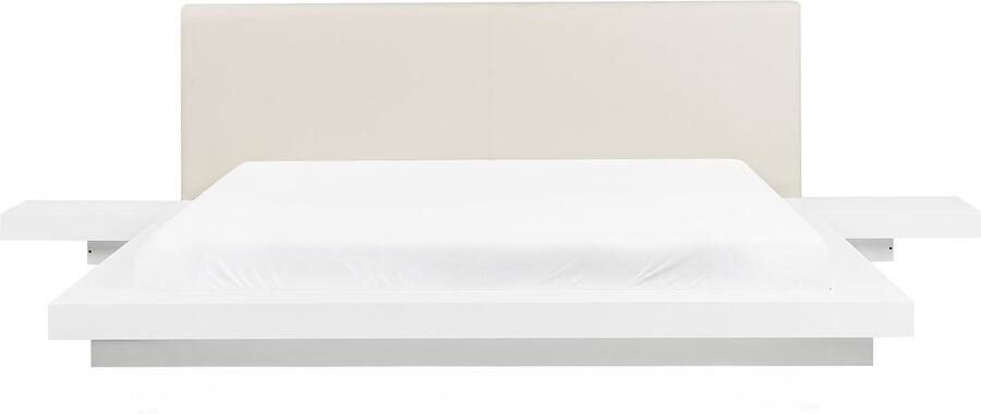 Beliani ZEN Futon tweepersoonsbed Wit 180 x 200 cm MDF