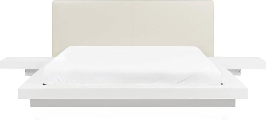 Beliani Waterbed Kunstleer ZEN 160 x 200 cm Wit