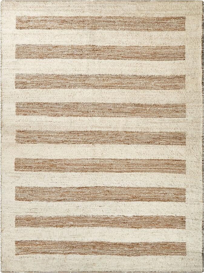 Beliani ZIARAT Vloerkleed Beige 300 x 400 cm Jute