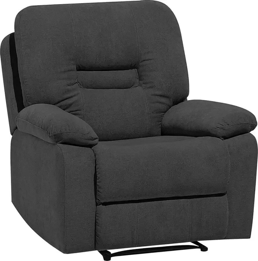 Beliani BERGEN TV-fauteuil Grijs Polyester - Foto 1