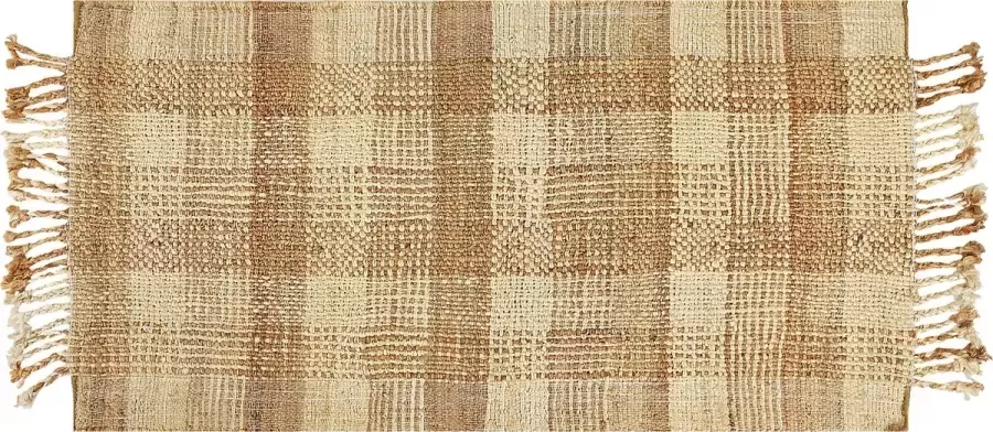 Beliani BERISSA Modern vloerkleed Lichtbeige 80 x 150 cm Jute - Foto 2