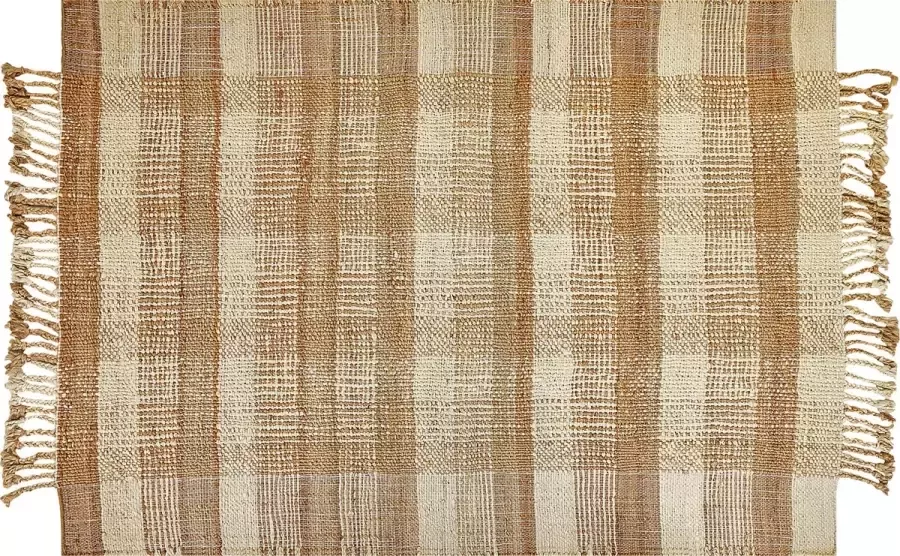 Beliani BERISSA Modern vloerkleed Lichtbeige 160 x 230 cm Jute - Foto 2