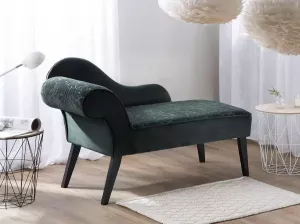 Beliani BIARRITZ Chaise longue (linkszijdig) groen