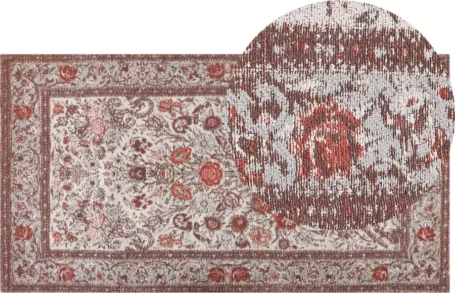 Beliani Vloerkleed katoen meerkleurig 80 x 150 cm BINNISZ