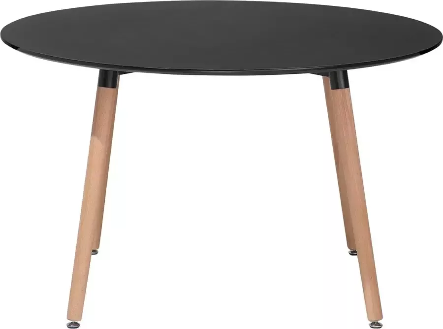 Beliani BOVIO Ronde eettafel Zwart 120 cm MDF - Foto 3