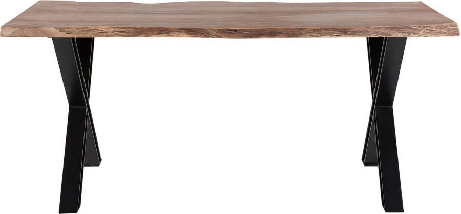 Beliani BROOKE Eettafel Lichte houtkleur 95 x 180 cm Acaciahout
