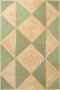 Beliani CALIS Laagpolig vloerkleed Beige Groen 200 x 300 cm Jute - Thumbnail 1
