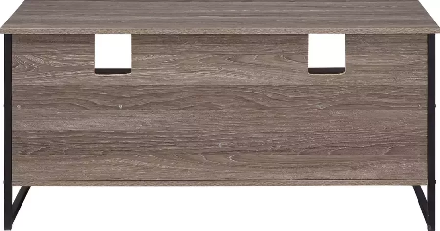 Beliani CARLISLE TV-meubel-donkere houtkleur-Spaanplaat