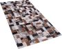 Beliani CESME Laagpolig vloerkleed Multicolor 80 x 150 cm Leer - Thumbnail 1